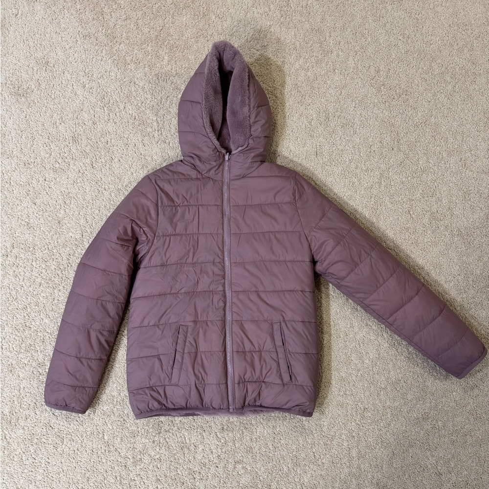 Purple Kids Puffer Jacket